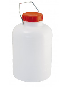Bidone collo largo 10 litri per alimenti con maniglia per...