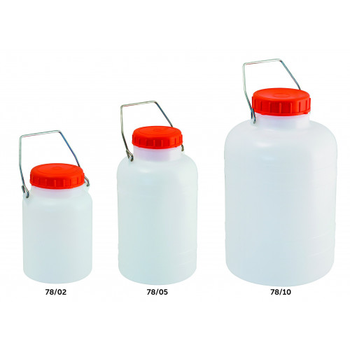 Bidone collo largo 5 litri per alimenti con...
