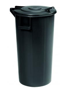 Bidone con coperchio a cerniera 80 litri