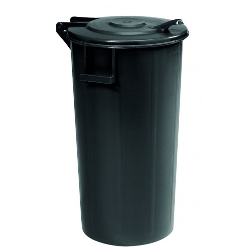 Bidone con coperchio a cerniera 80 litri