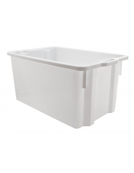 Cassa chiusa in PEHD sovrapponibile e impilabile 90 litri per alimenti