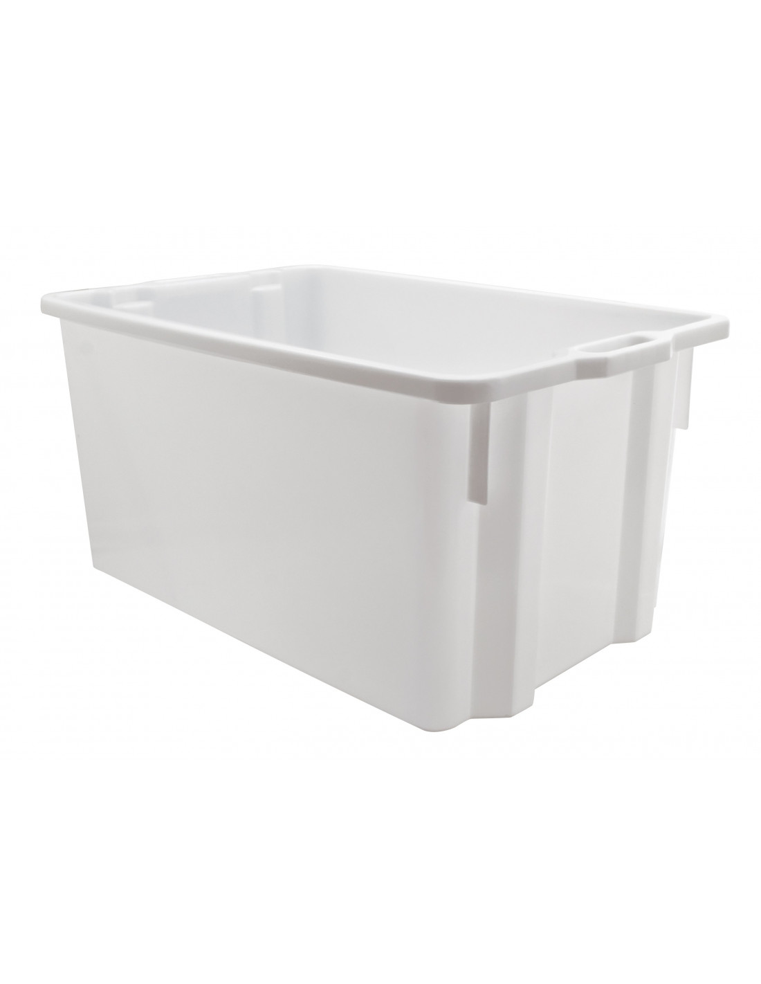 Mobil Plastic - Cassa Multiuso 60 Litri con Coperchio – Box per organizzazione magazzino, Impilabile, Colore Grigio