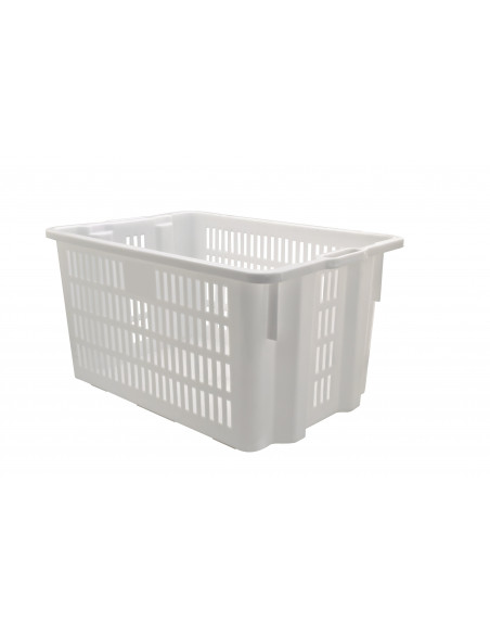 Cassa traforata 65 litri sovrapponibile ed impilabile per alimenti