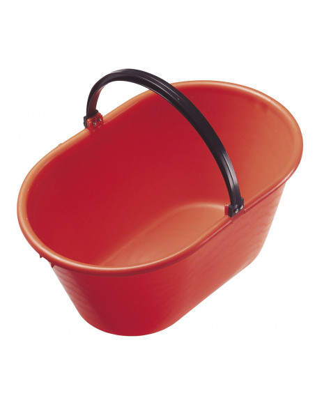 Cesto ovale per enologia e vendemmia con manico in plastica 20 litri