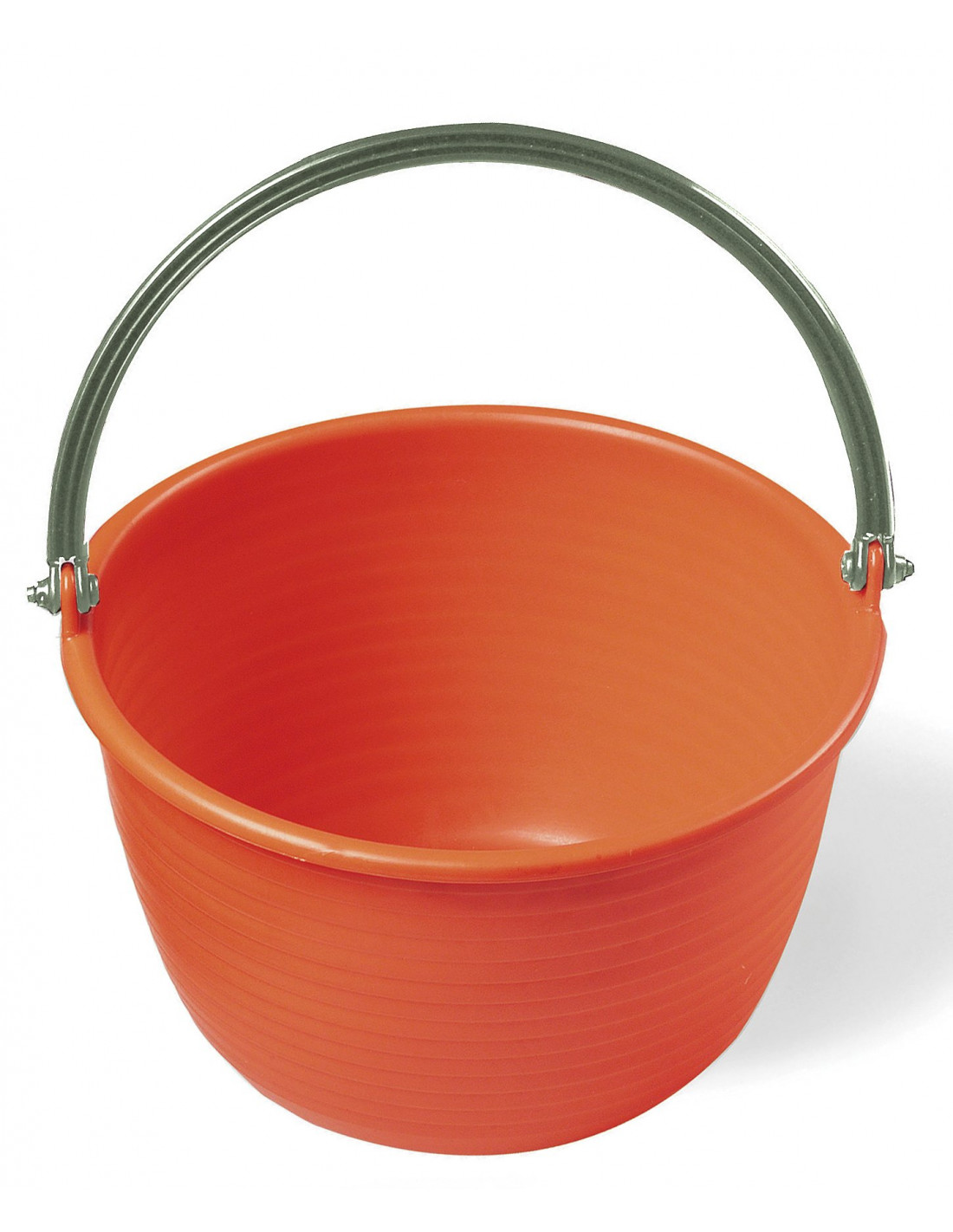 Cesta In Plastica Ovale Per Vendemmia - Capacit&agrave; 20 Litri, Manici In Ferro, Per Giardinaggio E Enologia