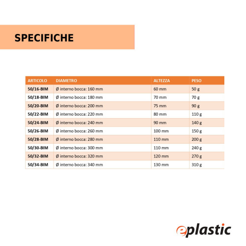 Insalatiera in plastica diametro 20 cm