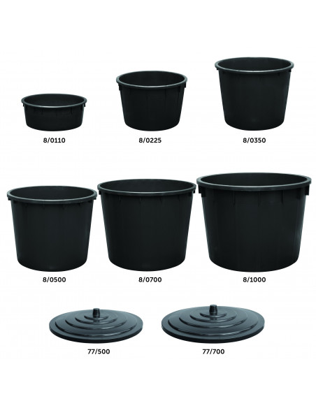 Mastello basso industriale per agricoltura 110 litri