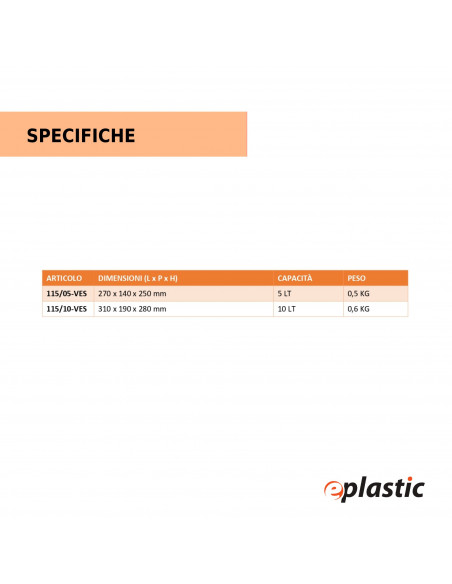 Tanica 5 litri in plastica certificata per trasporto benzina