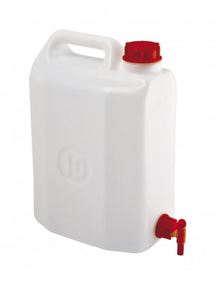 Tanica in PEHD 10 litri con rubinetto idonea per trasporto liquidi