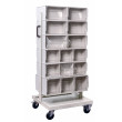 Carrello in metallo per cassettiere Crystal Box