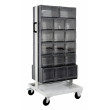 Carrello in metallo per cassettiere Crystal Box