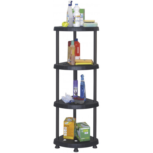 Scaffale angolare con 4 ripiani fissi - Modello...