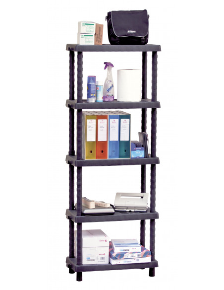 Scaffale con 5 ripiani regolabili - Larghezza 72,5 cm - Modello Tidy 705