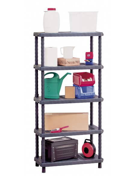 Scaffale con 5 ripiani regolabili - Larghezza 92,5 cm - Modello Tidy 905