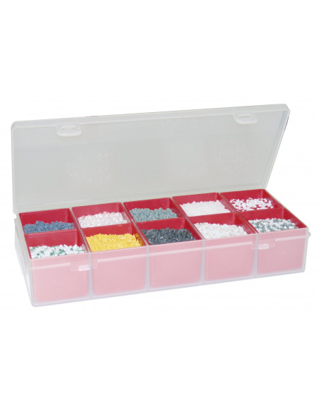 Scatola organizer portaminuterie con 15 vaschette estraibili - Modello Class 14