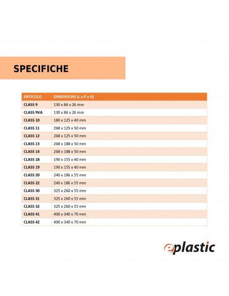 Scatola organizer portaminuterie con 6 vaschette estraibili - Modello Class 9VA