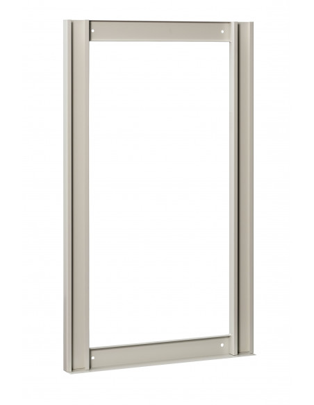 Telaio espositore da parete per cassettiere CRYSTAL BOX - H 125 cm