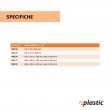 Telaio espositore da terra per cassettiere CRYSTAL BOX - H 195 cm