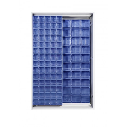 Armadio con cassettiere Crystal Box - 130 cassetti