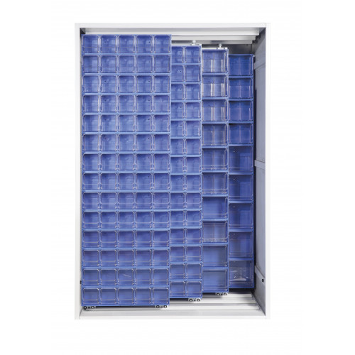 Armadio con cassettiere Crystal Box - 224 cassetti