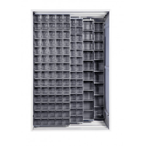 Armadio con cassettiere Crystal Box - 224 cassetti