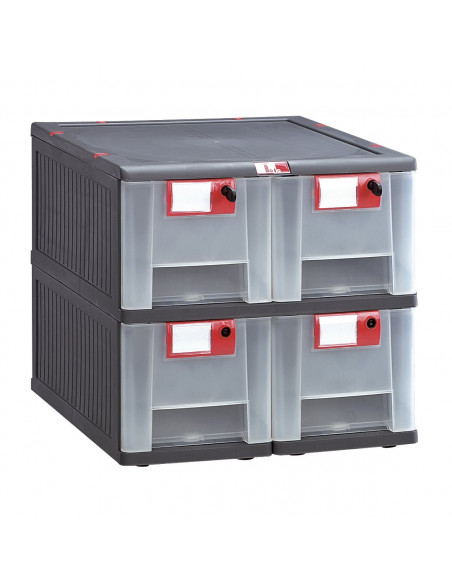 Cassettiera Modulare Portaminuteria Con 12 Cassetti Verdi - Organizzatore Per Viteria E Piccoli Componenti - Foto 4