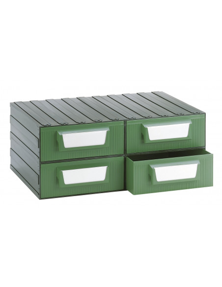 Cassettiera modulare porta minuteria con 4 cassetti - Modello F