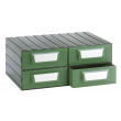 Cassettiera modulare porta minuteria con 4 cassetti - Modello F