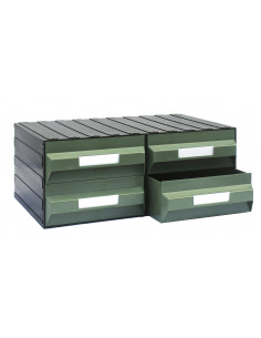Cassettiera modulare porta minuteria con 4 cassetti -...