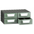 Cassettiera modulare porta minuteria con 4 cassetti e 4 divisori - Modello F
