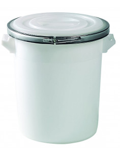 Bidone 100 litri con coperchio e chiusura ad anello...