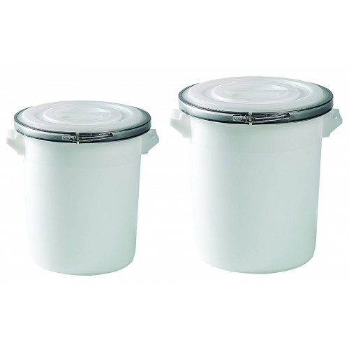Bidone 100 litri con coperchio e chiusura ad...
