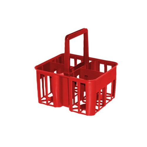 Cestello in plastica portabottiglie con 4 posti...