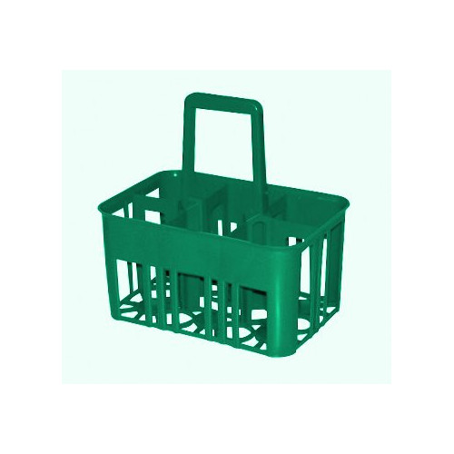 Cestello in plastica portabottiglie con 6 posti...