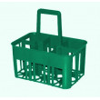 Cestello in plastica portabottiglie con 6 posti 10x10 cm