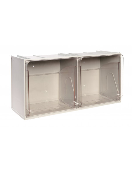 Cassettiera modulare a 2 cassetti - Modello CRYSTAL BOX CB50/5S