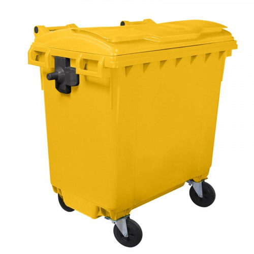 Cassonetto monocolore 770 litri con 4 ruote e...