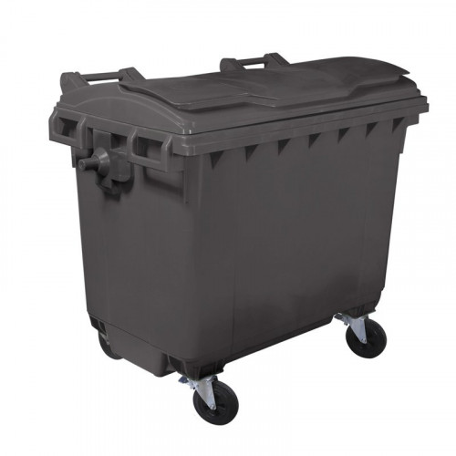 Cassonetto monocolore 660 litri con 4 ruote e...
