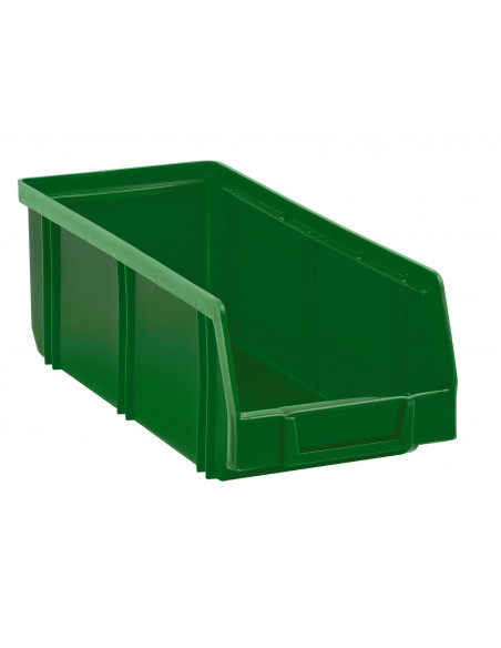 Contenitore sovrapponibile a bocca di lupo in PEHD - Modello 2002 Large - L 10,3 x H 8,3 x P 24 cm