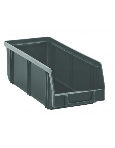 Contenitore sovrapponibile a bocca di lupo in PEHD - Modello 2002 Large - L 10,3 x H 8,3 x P 24 cm