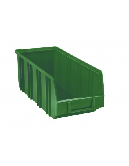 Contenitore sovrapponibile a bocca di lupo in PEHD - Modello 2003 Large - L 14,5 x H 12,5 x P 33,5 cm