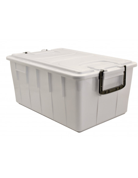 Cassa multiuso - con coperchio e manici - 58 x 38 x 38 cm - 60 L - PP