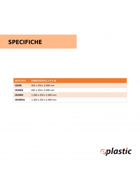 Scaffale portaminuteria completo CRYSTAL BOX CB200D/A con 96 cassetti