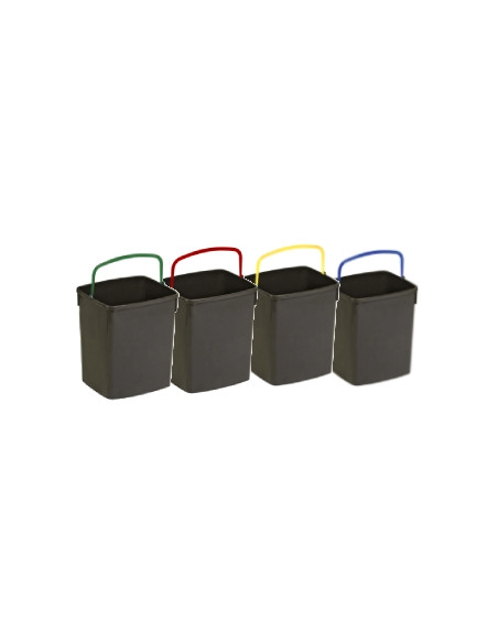 KIT 4 Secchielli 20 litri per mobiletto ECO AIR 100/4