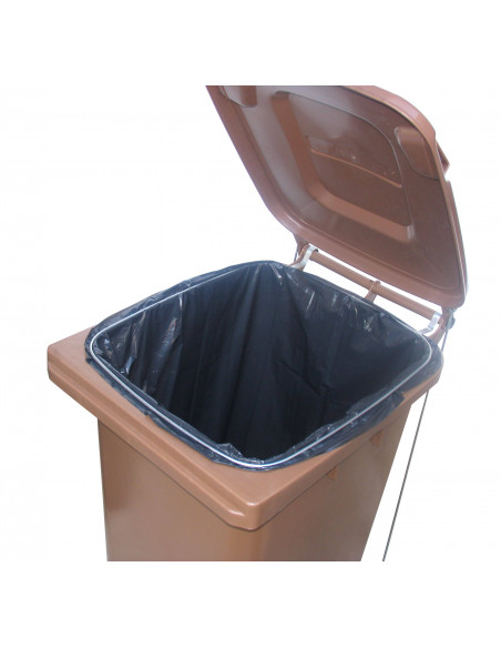 Anello fermasacco in acciaio per bidone carrellato da 240 litri