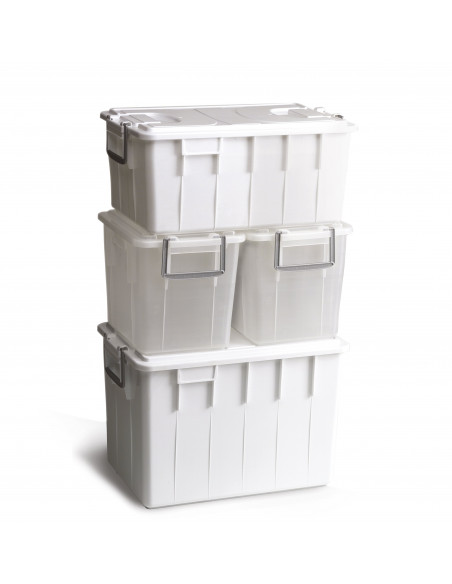 Cassa chiusa Food Box 60 litri con coperchio e idonea al contatto alimentare