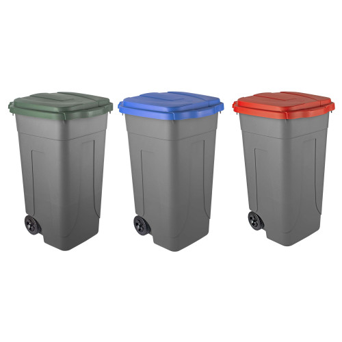 Set 3 bidoni 100 litri per raccolta...