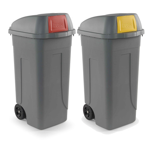 Set 2 bidoni 100 litri per raccolta...