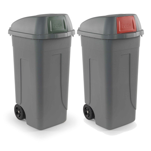 Set 2 bidoni 100 litri per raccolta...