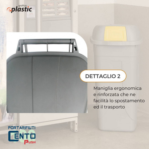 Set 2 bidoni 100 litri per raccolta...